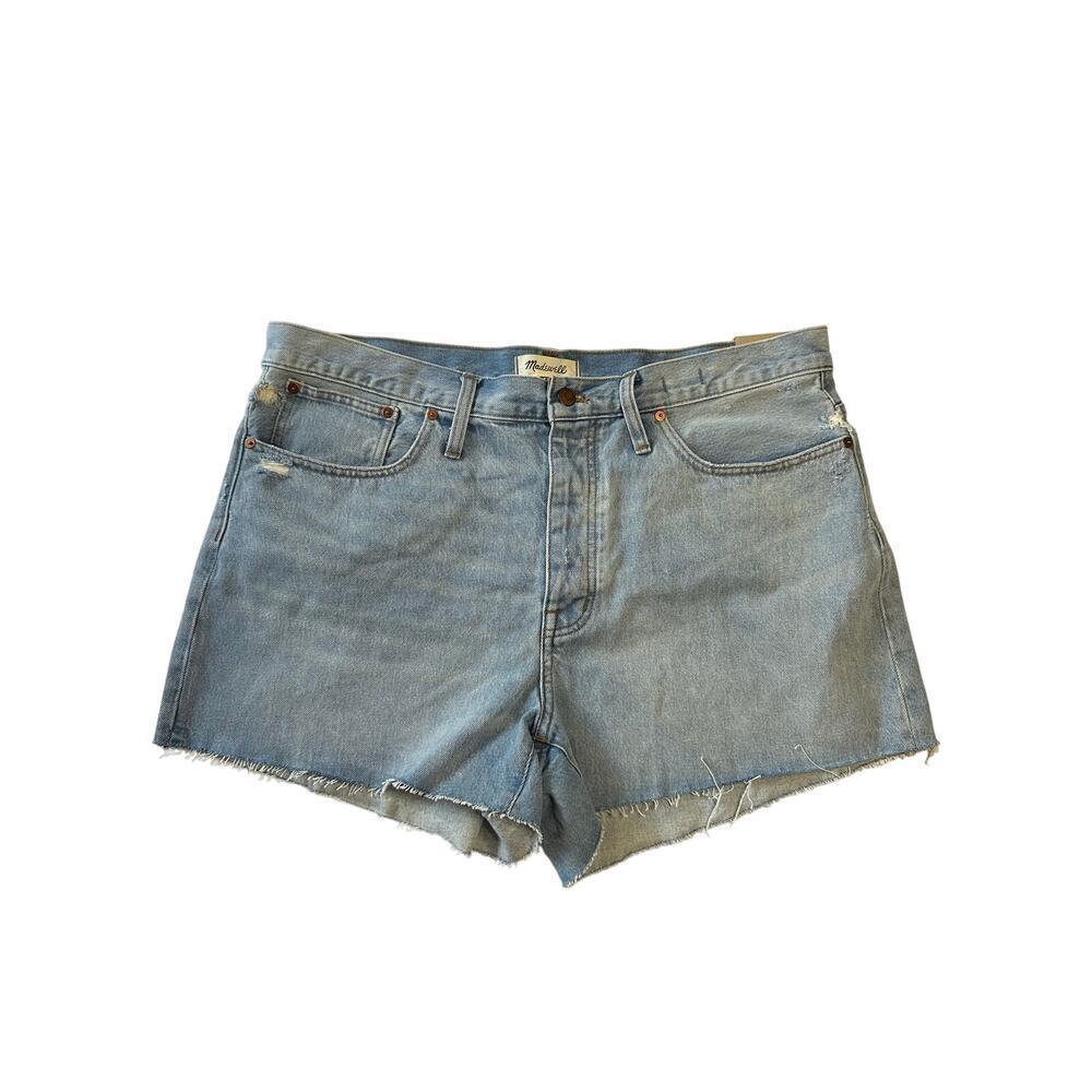 NWT Madewell Curvy Relaxed Denim Shorts in Cedarcroft Wash Size 31